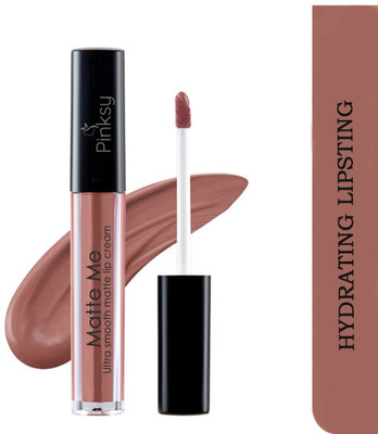 Pinksy High Defination Smudge proof Waterproof Long lasting Liquid Matte Lipstick(Dark Coffee, 6 ml)