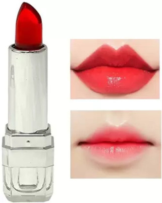 HUZURLU Transparent Color Change Jelly Moisturizing Lipstick(red, 3.6 g)
