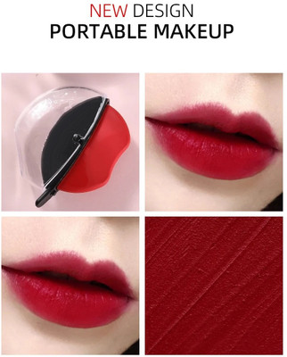 tanvi27 Lip Shape Apple Design Matte Hot Red Lipstick(HOT RED, 5 g)