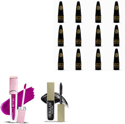 herglam Combo, Lipstick & Mascara – Smudge Proof, Transfer Resistant Makeup Kit(Multicolor, 10 ml)