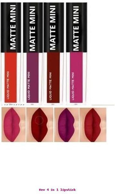 HINSHITSHU Matte Mini Lipstick Combo With Stunning Lip Shades(Red, 10 ml)