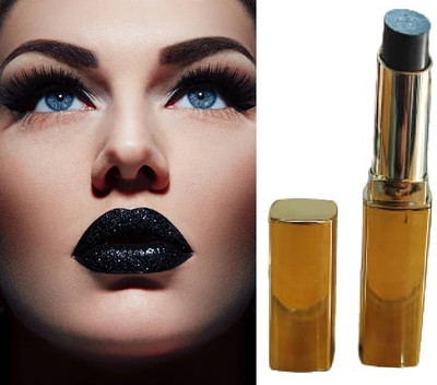 BLUEMERMAID NEW BLACK SILVER LIPSTICK FOR MOISTURIZE LIPS(BLACK, 3.6 g)