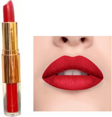 Luipui 2 in 1 red matte lipstick pack of 1 best beautiful lips(red, 6 g)
