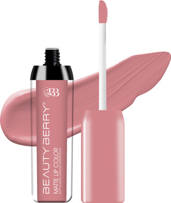 Beauty Berry Soft & Matte Waterproof Lip Color Long Lasting Liquid Lipstick(12 - Cotton Candy, 4.5 g)