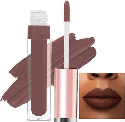 GABBU Matte Long Lasting Non Transfer Water & Smudge Proof lipstick Dark brown(Dark brown, 8 g)