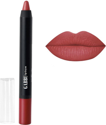 GABBU Matte Finish Long Lasting Lip Crayon Matte Lipstick(Red, 3.5 g)