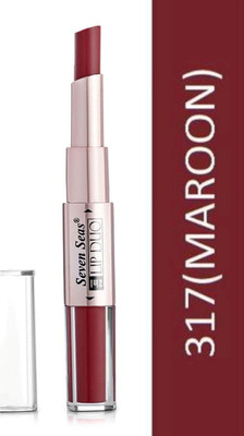 Seven Seas 2in1 Lipstick-Long-Lasting Moisturizing Lip Color for Natural & Bold Looks(Maroon, 3 ml)