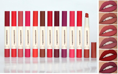 AFARAXIA Waterproof Matte Lipstick Set For Women(MULTICOLOR, 40.8 g)