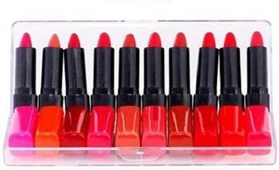 Love Kart New Shades Mini Lipstick Lnglsting & Kiss PROOF Matte Finish Lipstick(Multicolour, 10 g)