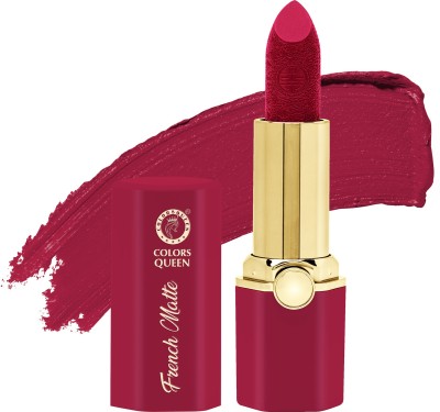COLORS QUEEN French Matte lipstick(Rich Red, 3.8 g)