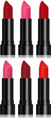 kKode beutiful shade lipstick combo colour pack of 6(multi colour, 40 ml)