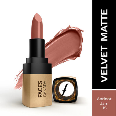 FACES CANADA Comfy Matte Velvet Touch Lipstick | Velvety Matte Finish | 8HR Longstay(Apricot Jam 15, 4.2 g)
