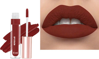 GULGLOW99 Stay Weightless Liquid Matte Lipstick | Long-lasting(RED BROWN, 6 ml)