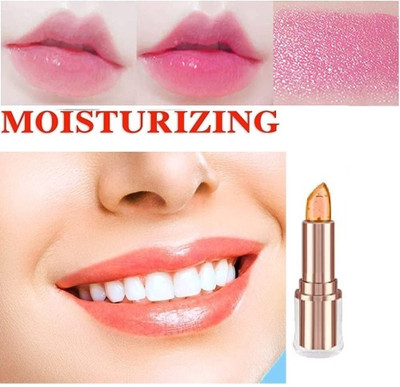 SEUNG SMUDGE PROOF GLOSSY FINISH WATER PROF & LONG LASTING COLOR CHANGING LIPSTICK(PINK, 3.6 g)
