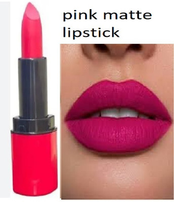 Luipui pink matte lipstick awesome waterproof best look lips(pink, 6 g)