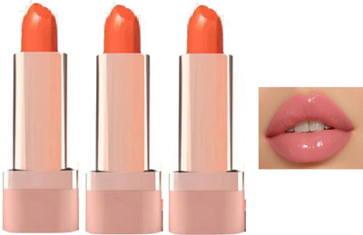 Luipui TRENDING LONG LASTING, WATERPROOF COLOR CHANGING LIPSTICK PACK OF 3(COLOR TURN PINK, 18 g)