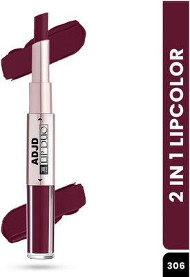 ADJD 2 in 1 liquid and crayon lipstick(maroon, 3 ml)