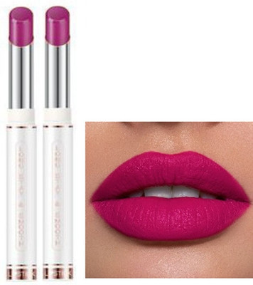 GABBU Combo Non Transfer Matte Water Proof Smooth Lipstick(VIOLET, 7.6 g)