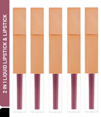 Luipui TRENDING LONG LASTING, WATERPROOF & QUICK DRY LIPSTICK FOR BOLD LOOK PACK OF 5(CASTRO 1 - 307, 35 ml)