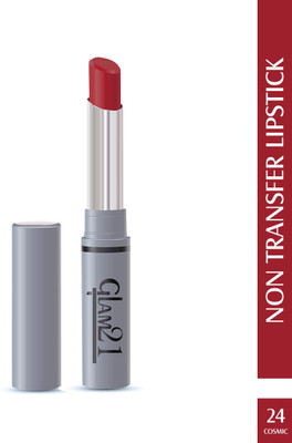 Glam21 Non Transfer Lipstick-Longlasting & Lightweight Creamy Matte Look for Everyday(Cosmic-24, 2 g)