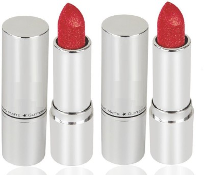 Emijun Shimmer Glittering Matte Lipstick Water Prof & Long Lasting For Girl & Woman(red, 7.2 g)