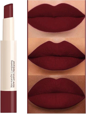 FLORERO Ultra Last Crayon Lipstick | Matte Finish | Lightweight & Non-Transfer Formula(RICH MAROON, 7 g)