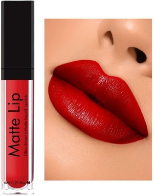 Libline High Defination Smudge proof Waterproof Long lasting Liquid matte Lipstick(RED, 6 ml)