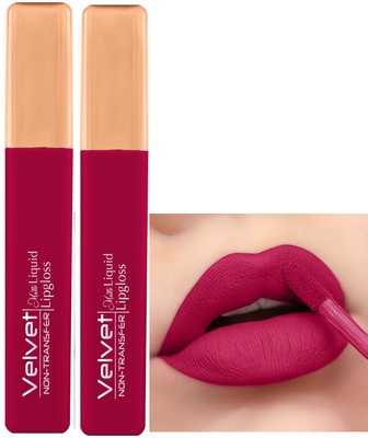 tanvi27 Combo Velvet finish Matte Liquid Lipstick Fucha pink Long Lasting(Fucha pink, 10 ml)