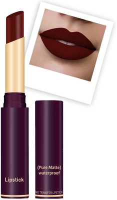 YAWI Creamy Matte Long Lasting Lipstick Pure Matte Lipstick(dark maroon, 4 g)