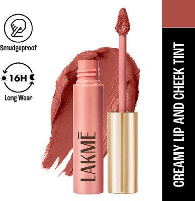 Lakmé Double Duty Lip & Cheek Mousse Matte Lipstick & Soft Blush(Coffee Lite, 9 g)