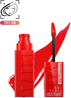 MAYBELLINE NEW YORK Superstay Vinyl Ink Liquid Lipstick, Red Hot I High Shine for up to 16hr, 4.2ml(Red Hot, 4.2 ml)