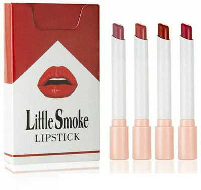 hich Matte Cigarette Lipstick Pack Set of 4 Long Lasting Lipstick for Women(WHITE AND RED, 200 g)