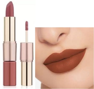 Luipui best 2 in 1 long lasting brown matte lipstick pack of 1(BROWN, 6 g)