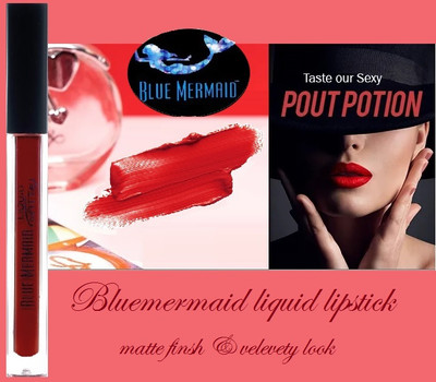 BLUEMERMAID FULL COVERAGE ULTIMATE MATTE RED LIQUID LIPSTICK(RED, 6 ml)