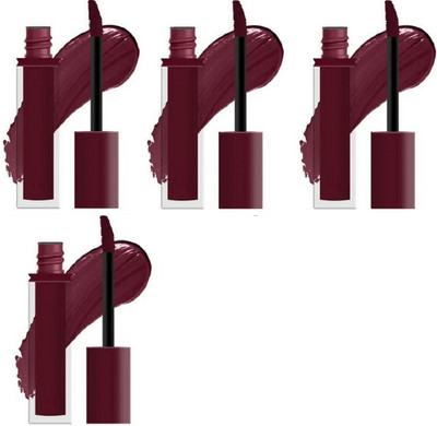 Luipui LONG LASTING LIQUID LIPSTICK MAROON COLOR LIPSTICK PACK OF 4(MAROON, 28 ml)