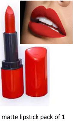 Luipui trending red matte finish lipstick pack of 1 awesome and long lasting(RED, 6 g)
