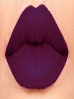 Luipui trending 2 in 1 purple matte lipstick trending waterproof pack of 1(purple, 6 g)