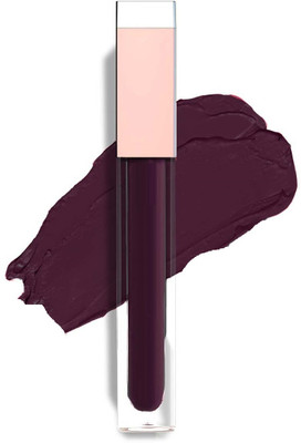 MYEONG Highly Pigmented Matte Texture Berry Wine Non Transfer Liquid Lipstick(Berry Wine, 6 ml)