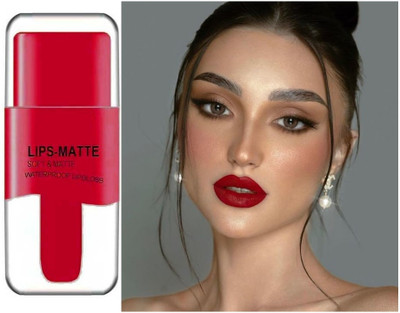 Emijun Best Highly Pigmented Waterproof Liquid Lipstick(dark red, 3.5 ml)