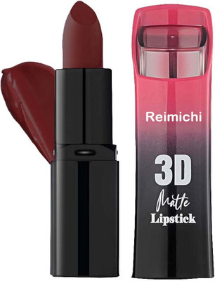 REIMICHI 3D Matte Velvet Finish Full Coverage Matte Long Lasting Lipstick(wine maroon, 3.5 g)