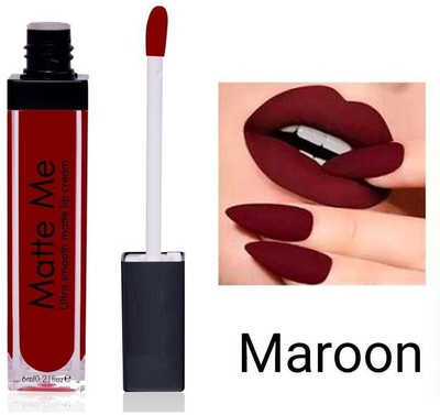 Wonholli Waterproof|True Color|Smudge Proof Lipstick(Maroon, 6 ml)