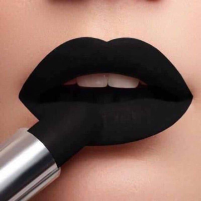 AFARAXIA Best long lasting Matte finish No Transfer Lipsticks - Highly pigmented lipstcik(Black, 3.8 g)