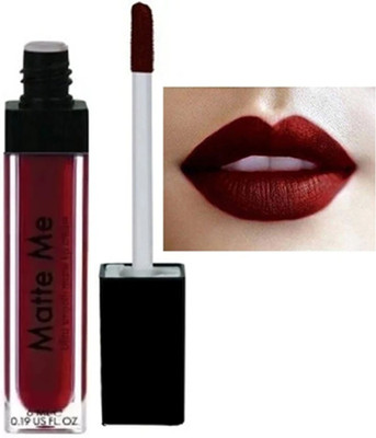 FLORERO Deep Maroon Ultra Smooth Liquid Lipstick(dark maroon, 6 ml)