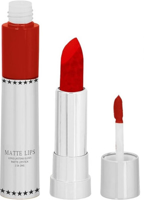 GABBU 2in1 Dual Shade Matte liquid Lipstick(red, 8 g)