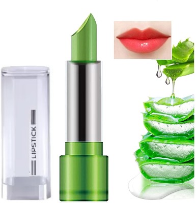 DARYUE Aloe Vera Lipstick, Long Lasting Nutritious Soothing Lip Balm(green, 4 g)