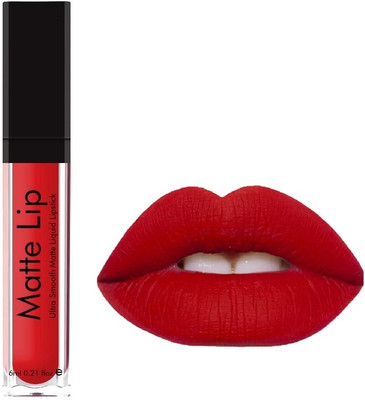 Wonholli Highly Pigmented Intense Color Liquid Lipstick(Red, 6 ml)