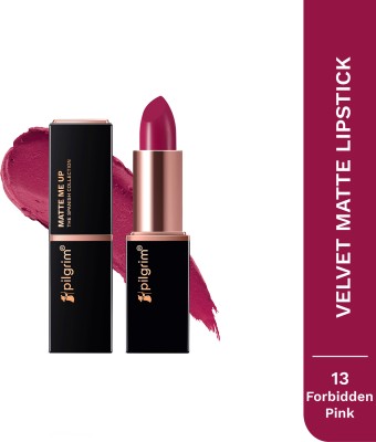 Pilgrim Matte Bullet Lipstick Intense Colour Transferproof & Smudgeproof(Forbidden Pink-09, 4.2 g)