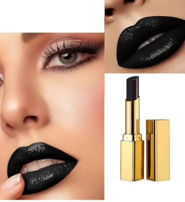 SEUNG BEST HIGHLY PIGMENTED SMUDGE PROOF LONG LASTING MATTE LIPSTICK(BLACK, 3.6 g)