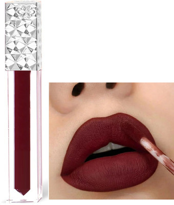 ADJD Non Transfer Smudge Proof Longlasting Liquid Matte Lipstick Maroon(Maroon, 5 ml)