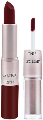 Neycare Long Lasting & Matte Finish 2 in 1 Maroon Lipstick(Maroon, 8 g)